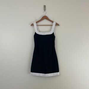 Abercrombie & Fitch Linen Blend Squareneck Column Mini Dress Size Medium